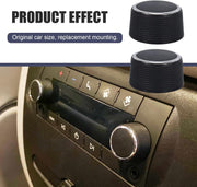 2 PCS Car Audio Adjustment Knobs, Rear Radio Volume Control Knob, Audio System Repair Kit OEM# 22912547, Compatible with Chevy Tahoe Silverado GMC Acadia Sierra Yukon Escalade (Black)