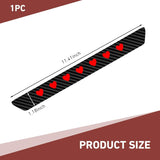 Car Third Brake Light Decal, Cute Hollow Out Love High Mount Stop Light Sticker, Waterproof Self-adhesive Taillight Overlay, Universal Decorative Part for Car SUV Truck (Carbon Fiber Black)