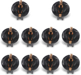 10 PCS Car T10 LED Bulb Sockets, 194 Rapid Response Twist Lock Wedge Base, Waterproof Anti-vibration Fixed Holder, Universal for Dashboard Instrument License Plate Reading Light (Black)