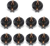 10 PCS Car T10 LED Bulb Sockets, 194 Rapid Response Twist Lock Wedge Base, Waterproof Anti-vibration Fixed Holder, Universal for Dashboard Instrument License Plate Reading Light (Black)