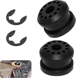 2 PCS Car Transfer Case Shifter Linkage Bushings, Cushion Shock Stabilizing Shifter Bushing, Repair Replacement Accessory OEM# 68078974AA 68078975AA, Compatible with Dodge Ram 2500 (Black)