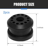 2 PCS Car Transfer Case Shifter Linkage Bushings, Cushion Shock Stabilizing Shifter Bushing, Repair Replacement Accessory OEM# 68078974AA 68078975AA, Compatible with Dodge Ram 2500 (Black)