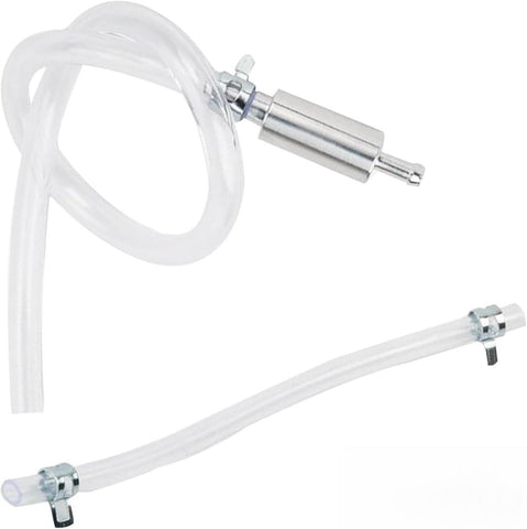 2 PCS Motorcycle Brake Bleeders, One-way Non-return Check Valve and Leak Prevent Fuel Line, Clutch Hydraulic Oil Drain Tool, Universal for Brake Bleeding Hydraulic Clutch Systems (Silver)