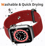 Nylon Sport Loop Compatible with Apple Watch Band 40mm 41mm 42mm 44mm 45mm 46mm 49mm, Soft Breathable Braided Wristband for iWatch Band for Women Men Series 11 10 9 8 7 6 5 4 3 2 1 SE Ultra