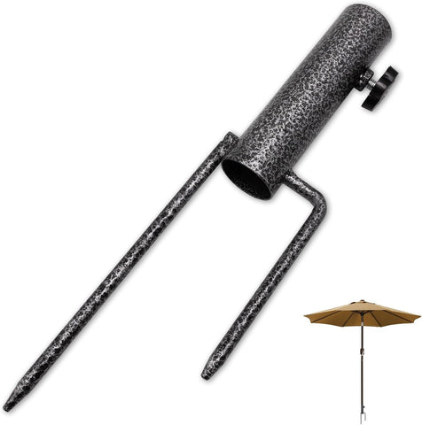 Patio Umbrella Steel Anchor Sand Anchor Beach Umbrella Anchor Grass Auger Spike Patio Sunshade Support Beach Umbrella Steel Stand Base