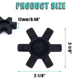 Flexible L095 NBR Rubber Spider Insert Solid Spider Center Inserts Fits for Lovejoy Martin L-Jaw Coupling (4 Pack)