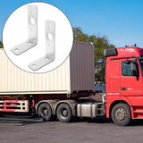 2 Pcs Trailer Light Brackets L Shape Tail Light Mounting Bracket Galvanized L Shape Tail Light Bracket for Boat Utility Trailer Lights Parts Accessories (4.5 x 3 x 1.5 Inch)