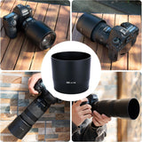 Dedicated Lens Hood Shade Protector for Canon RF 100-400mm F5.6-8 is USM & EF 70-300mm f/4-5.6 is II USM Replaces Canon ET-74B Lens Hood Reversible/Bayonet/with Button to Lock or Release