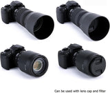 Dedicated Lens Hood Shade Protector for Canon RF 100-400mm F5.6-8 is USM & EF 70-300mm f/4-5.6 is II USM Replaces Canon ET-74B Lens Hood Reversible/Bayonet/with Button to Lock or Release