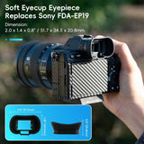 Extended Replace Sony FDA-EP19 Camera Eyecup Viewfinder for Sony A7R VI A7V | Soft Silicon,Camera Eye Cup Eyepiece,for Sony A7R VI A7RVI Alpha A7M5 A7 V A7V IV A1II A7RV A7R V A7R5 A7M4 A7IV A9III A7SIII