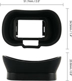 Extended Replace Sony FDA-EP19 Camera Eyecup Viewfinder for Sony A7R VI A7V | Soft Silicon,Camera Eye Cup Eyepiece,for Sony A7R VI A7RVI Alpha A7M5 A7 V A7V IV A1II A7RV A7R V A7R5 A7M4 A7IV A9III A7SIII