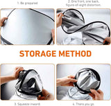 6 PCS Car Windshield Sunshades, Reflective Sun & Heat Insulation Shield Kit, Double-Sided Full Blackout Privacy Protection Cover, Foldable Shade for Most Cars SUVs (Silver) In Australia - Darrahopens