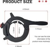 Motorcycle Cruise Control Assist, Handlebar Booster Clamp with Quick Release Throttle Button, Anti-skid Rustproof Throttle Lock, Universal Saver Conversion Accessory for Long Distance (Black)