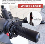 Motorcycle Cruise Control Assist, Handlebar Booster Clamp with Quick Release Throttle Button, Anti-skid Rustproof Throttle Lock, Universal Saver Conversion Accessory for Long Distance (Black)