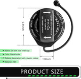 Gas Cap, 5C0201550T 5Q0201550L Fuel Tank Sealing Cover, Tight Fitting Leak-proof Fuel Cap with Rubber Ring, Compatible with Audi and VW Jetta Gti Golf Tiguan (Black)