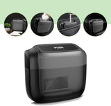Car Trash Can, Portable Push to Open Storage Bucket with 30 Trash Bags, Waterproof Anti-Leak Hanging Clutter Canister with Lid, Universal Large Capacity Supplies Box for Car Truck Van (Black)