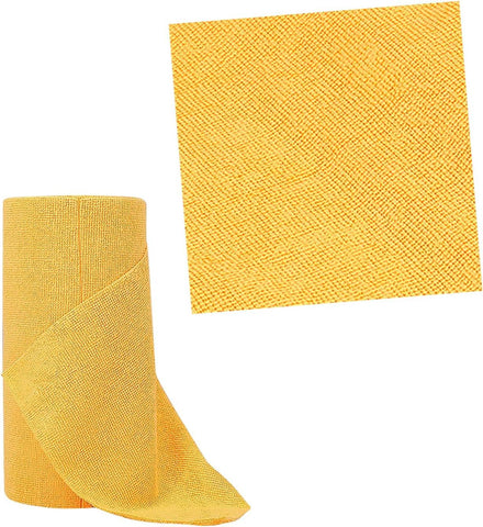 20 PCS Car Microfiber Cleaning Cloth Roll, Highly Absorbent Quick-Dry Towel with Tear Away Design, Washable Lint-Free Rag, Multi-Purpose Reusable Wash Cloth for Car Home Kitchen (Yellow) In Australia - Darrahopens