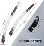 3 PCS Car Fuel Can Hoses and Bender, Racing Fuel Jug Transfer Hose, Oil Container Filler Flexible Neck Tube, Motorsport Spout Accessories for 3 & 5 & 5.5 Gallon VP Oil Jugs (White)
