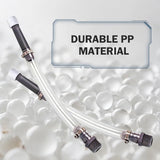 3 PCS Car Fuel Can Hoses and Bender, Racing Fuel Jug Transfer Hose, Oil Container Filler Flexible Neck Tube, Motorsport Spout Accessories for 3 & 5 & 5.5 Gallon VP Oil Jugs (White)