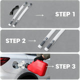3 PCS Car Fuel Can Hoses and Bender, Racing Fuel Jug Transfer Hose, Oil Container Filler Flexible Neck Tube, Motorsport Spout Accessories for 3 & 5 & 5.5 Gallon VP Oil Jugs (White)