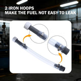 3 PCS Car Fuel Can Hoses and Bender, Racing Fuel Jug Transfer Hose, Oil Container Filler Flexible Neck Tube, Motorsport Spout Accessories for 3 & 5 & 5.5 Gallon VP Oil Jugs (White)