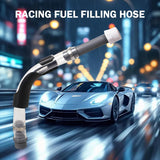 3 PCS Car Fuel Can Hoses and Bender, Racing Fuel Jug Transfer Hose, Oil Container Filler Flexible Neck Tube, Motorsport Spout Accessories for 3 & 5 & 5.5 Gallon VP Oil Jugs (White)