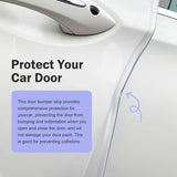 Car Door Edge Guard, 16.4 Ft U-shaped Anti-collision Protective Trim with Inner Grip Line, Flexible Cuttable Seal Strip for Door Hood Trunk, Self-adhesive Accessory for Cars (Transparent)