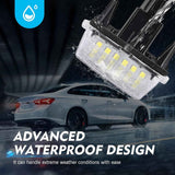 2 PCS Car LED License Plate Lights, 18-SMD High Brightness Non-flickering Bulb, Lighting Assembly OEM# 8127006030 812700D120, Compatible with Camry Yarisl Prius C Avalon Highlander (White)