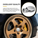 4 PCS Car Wheel Center Covers, 2.3" OD 2.2" ID Anti-rust Scratch-resistant Wheel Hub Protector, Tight Fit Snap-in Rim Caps Accessory, Universal Exterior Modification for Cars (Silver)
