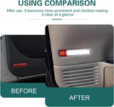 2 PCS Car Door Panel Lights, LED Interior Courtesy Light, No Delay Safety Warning Reflector Lamp Assembly, Compatible with Chevy Silverado Saaban Tahoe Avalanche Yukon Escalade Hummer (White)
