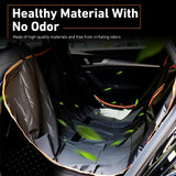 Dog Car Back Seat Cover, Waterproof Anti-Scratch Oxford Cloth Shield for Pet, Heavy Duty Reusable Seat Protector with Nonslip Base, Foldable Cover for Cars Trucks SUVs (Black)