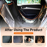 Dog Car Back Seat Cover, Waterproof Anti-Scratch Oxford Cloth Shield for Pet, Heavy Duty Reusable Seat Protector with Nonslip Base, Foldable Cover for Cars Trucks SUVs (Black)