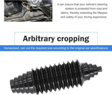 2 PCS Car Rack and Pinion Boots, Steering Rack Boot with Fixed Clamps & Cable Ties, No-disassembly Ball Cage & Inner Tie Rod Protective Cover, Repair Kit for Most Cars (Black)