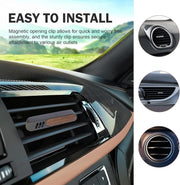 2 PCS Car Air Vent Clips, Distinctive Natural Walnut Grain Decoration with 6 PE Sticks, Anti-rust Outlet Diffuser with Anti-shake Back Clip, for Most Straight Outlet (Multicolored)