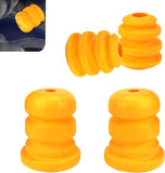 4 PCS Car 2 Control Arm Bumper and 2 Control Rear Axle Bumper Stops, Shock Absorbing Suspension Cushion, Bump Rubber OEM# 15153958 15039397, Compatible with Chevy Savana 1500 Truck (Yellow)