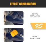 4 PCS Car 2 Control Arm Bumper and 2 Control Rear Axle Bumper Stops, Shock Absorbing Suspension Cushion, Bump Rubber OEM# 15153958 15039397, Compatible with Chevy Savana 1500 Truck (Yellow)