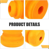 4 PCS Car 2 Control Arm Bumper and 2 Control Rear Axle Bumper Stops, Shock Absorbing Suspension Cushion, Bump Rubber OEM# 15153958 15039397, Compatible with Chevy Savana 1500 Truck (Yellow)