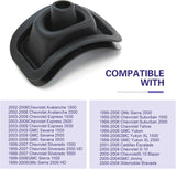 Car Shifter Lever Handle Boot, Seal Transmission Shift Lever Protective Cover, Cushioning Accessory OEM# 26093753 47106, Compatible with Chevy Silverado Express Suburban 2000-2006 (Black)