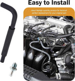 Engine PCV Valve and Hose Kit, Crankcase Ventilation Seal Hose with Valve, OEM# 12204-28020 12262-28021, Compatible with Camry Corolla Highlander Solara Matrix TC XB HS250h 2.4L 4CYL (Black) In Australia - Darrahopens