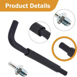 Engine PCV Valve and Hose Kit, Crankcase Ventilation Seal Hose with Valve, OEM# 12204-28020 12262-28021, Compatible with Camry Corolla Highlander Solara Matrix TC XB HS250h 2.4L 4CYL (Black)