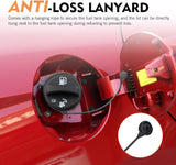 Car Fuel Cap, Leak-proof Anti-loss Rotary Fuel Tank Cover with Clear Marking, OEM# 15763227 GT231, Compatible with Chevy Avalanche Silverado Suburban Tahoe GMC Sierra Yukon Escalade (Black)