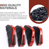 4 PCS Car Rear Bumper Diffusers, Shark Fin Decoration Spoiler, Anti-collision Airflow Buffer Device with Fixing Screws, Universal Rear Bumper Lip Wing Modification for Most Cars (Red)