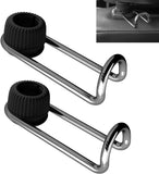 2 PCS Car Headrest Hooks, 10 KG Load Bearing Anti-slip Hanging Hanger, Rotatable Hidden Storage Hook, Universal Multifunction Seat Back Organizer for 0.47" - 0.59" Tube Diameter (Black)