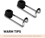 2 PCS Car Headrest Hooks, 10 KG Load Bearing Anti-slip Hanging Hanger, Rotatable Hidden Storage Hook, Universal Multifunction Seat Back Organizer for 0.47" - 0.59" Tube Diameter (Black)