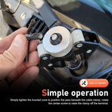 Car Front Windshield Wiper Arm Puller, Adjustable Anti-slip Wiper Arm Removal Tool, Heavy Duty Steel Anti-rust Terminal Puller, Portable Disassembly Tool for Cars Trucks SUVs (Black)