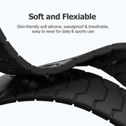 Sport Magnetic Band Compatible with Apple Watch Bands Men 44mm 45mm 46mm 42mm 49mm, Waterproof Silicone Strong Magnet Replacement Strap for iWatch Ultra 3 2 1 Series 11 10 9 8 7 6 5 4 3 2 1 SE