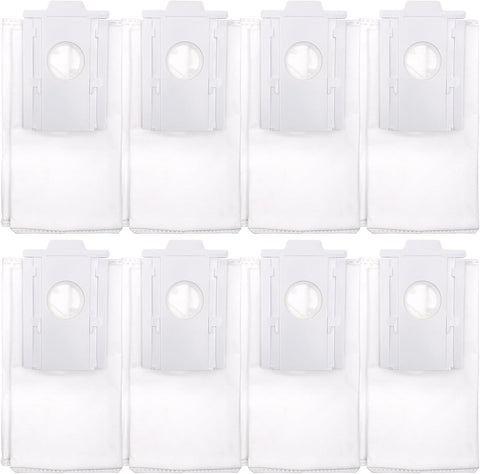 8 Pcs VCA-RDB95 Dust Bags Replacement Parts for Samsung Jet Bot Vacuum | For SAMSUNG Jet Bot AI+/Jet Bot+/Bespoke Jet Bot Combo AI vacuum clean station, 2.5L capacity, Non-woven & melt-blown fabric