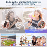 Phone Umbrella for Sun,Magnetic Cellphone SunShade Shield Umbrella,Universal Phone Sun Blocker Cover Visor for Beach Pool Accessories Travel Vacation Essentials Outdoor Video Photo Watching Anti-Glare