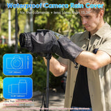 Professional Waterproof Camera Rain Cover for Canon for Nikon for Sony for Fujifilm and More DSLR Mirrorless Cameras with Lens, Camera Accessories for Photography
