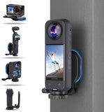 Strong Magnetic Mount Stand for Insta360 X5 X4 OSMO 360,Detachable Magnetic Camera Mount for Insta360 X5 X4 X3 GO Osmo 360 Pocket4 Action 5Pro Hero13 & More,Compact Magnet Steering Holder Bracket Base